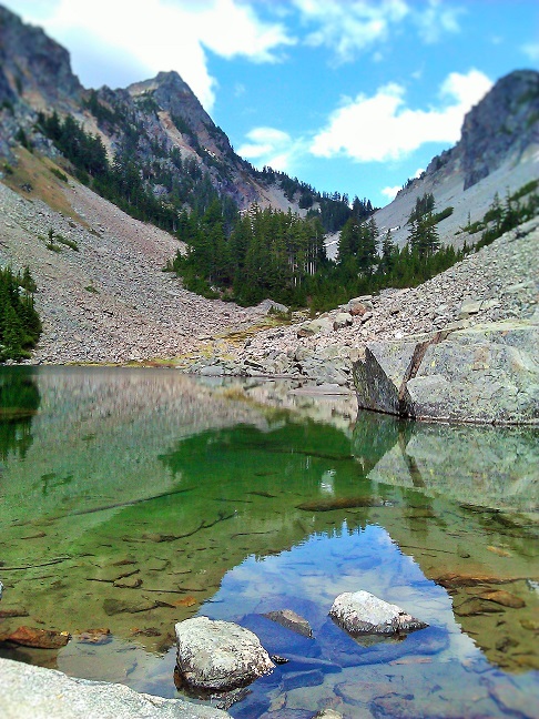 Upper Malakwa Lake in late spring.